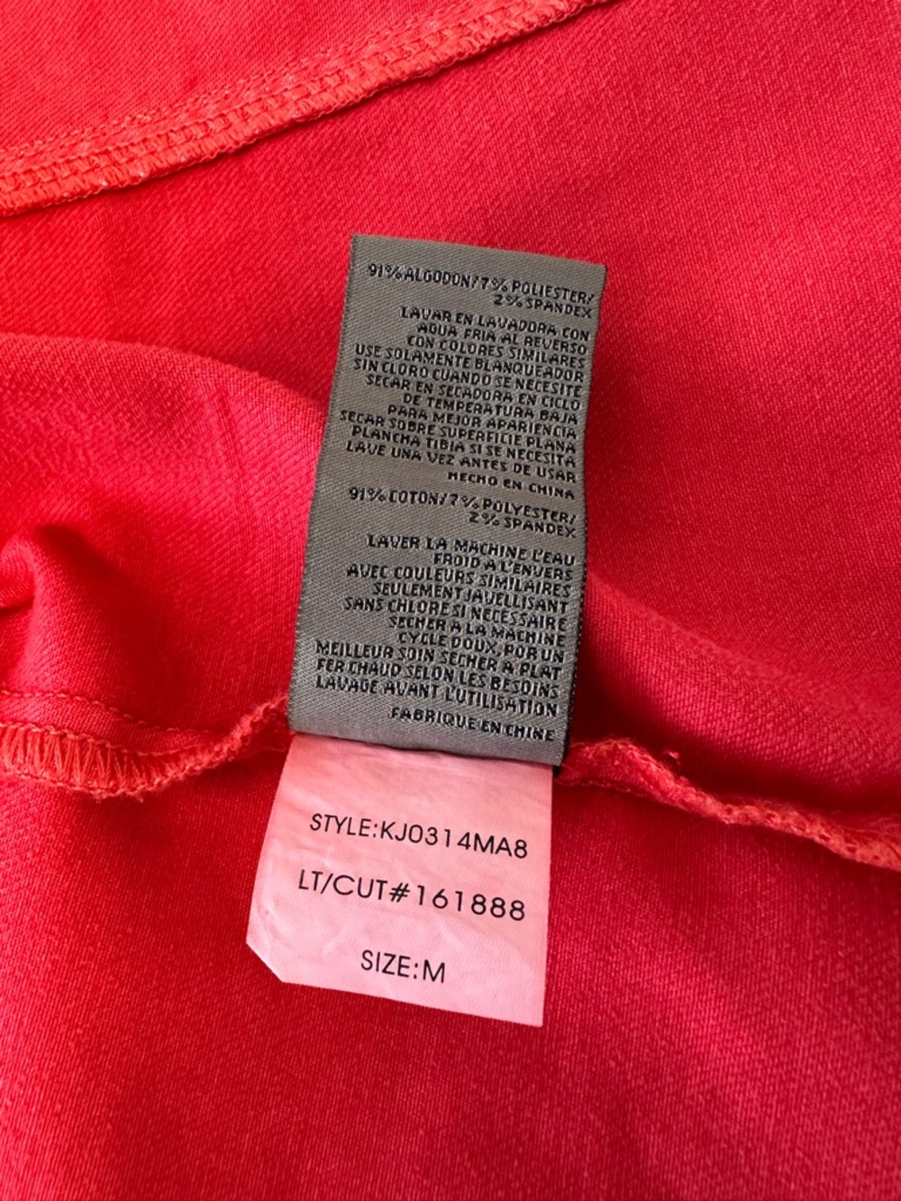 Kut from the Kloth Bright Pink Denim Jacket - Picture 10 of 16